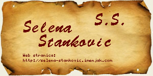 Selena Stanković vizit kartica